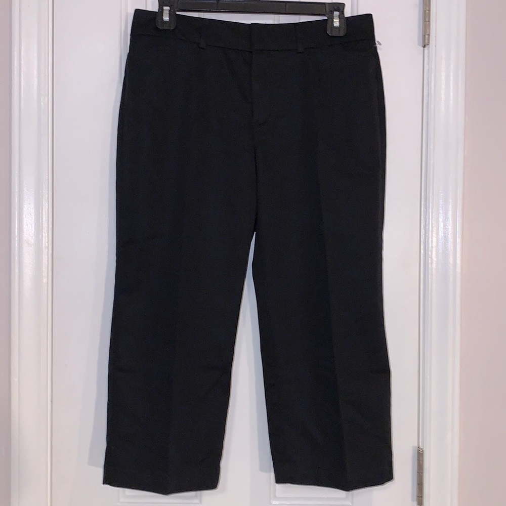 Dockers women Dress black capris size 6 petite, NWOT